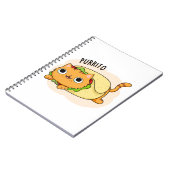 パゥリト 面白い猫のブリトー パン ノートブック (左側)