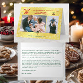 パウおもしろいィティブRudolphミニマリスト2枚の写真ゴールデン シーズンカード