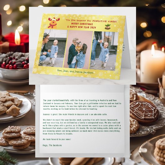 パウおもしろいシティブRudolphミニマルエレガントリスト3 Photo シーズンカード