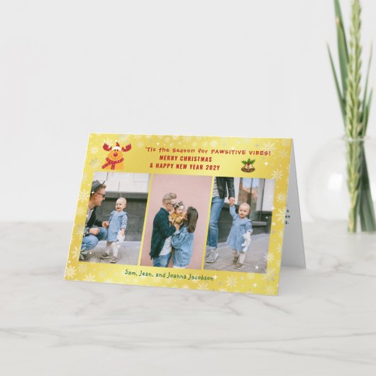 パウおもしろいシティブRudolphミニマルエレガントリスト3 Photo シーズンカード (正面)