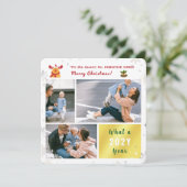 パウおもしろいシティブRudolph雪3枚モダンかわいい シーズンカード (スタンド正面)