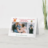 パウおもしろいシティブRudolph 2写真ミニマルモダンリスト シーズンカード (正面)