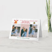 パウおもしろいシティブRudolph 3写真ミニマルモダンリスト シーズンカード (正面)