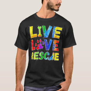 パウと共に生き、愛し、救済 - 犬好きのためのギフト Tシャツ