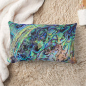 パウアアアワビの貝枕 ランバークッション (ブランケット)