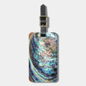 パウアアワビ青貝詳細 ラゲッジタグ (正面縦)