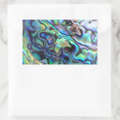 パウアアワロシェル詳細 長方形シール (バッグ)