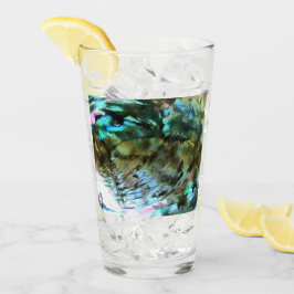 パウアブラックアワロンシェル虹色 タンブラーグラス