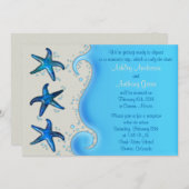 パウア シェル スターフィッシュ 挙式後の披露宴のみ 2 招待状 (正面/裏面)