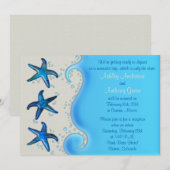 パウア シェル スターフィッシュ 結婚式後披露宴のみ 2 招待状 (正面/裏面)