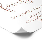 パウィズラブイズブルーイングブライダルシャワー ポスター (角)