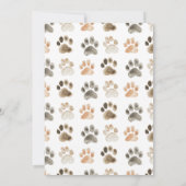 パウィティアニマルパピードッグ誕生日 招待状 (裏面)