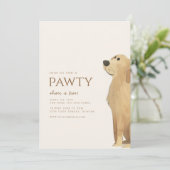 パウィティーラボドッグのテーマ誕生日 招待状 (スタンド正面)