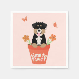 パウィティ・オーストラリア・シェパード・ドッグまでの時間 スタンダードカクテルナプキン