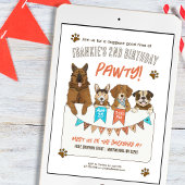 パウィードッグをテーマにした誕生日パーティー 招待状