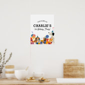 パウィー犬の子犬の誕生日パーティーへようこそ ポスター (キッチン)