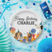 パウィー犬の子犬の誕生日パーティーを許可 ペーパープレート (パーティー)