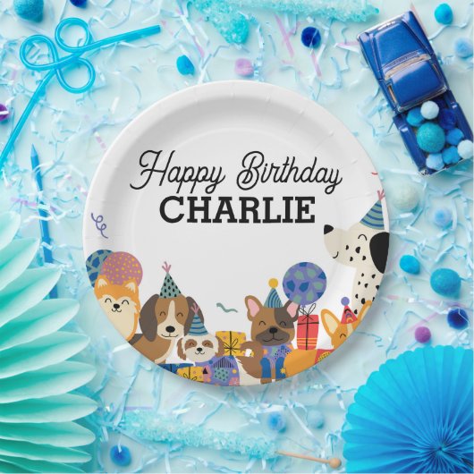 パウィー犬の子犬の誕生日パーティーを許可 ペーパープレート (パーティー)