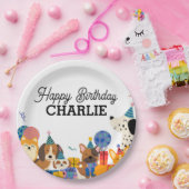 パウィー犬の子犬の誕生日パーティーを許可 ペーパープレート (パーティー)