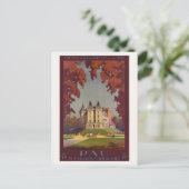 パウウィンターアンドサマーリゾートヴィンテージポスター1910 ポストカード (スタンド正面)