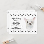 パウェソーム最高のチワホアドッグママハッピーバースデー カード (正面/裏面インサイチュ)