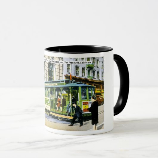 パウエルおよびマーケットストリート33番地、サンフランシスコ、カリフォルニア マグカップ (正面右)