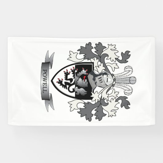 パウエルの家紋の紋章付き外衣 横断幕 (横)