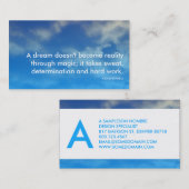 パウエルの成功の引用文 名刺 (正面/裏面)