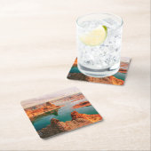 パウエルアリゾナ湖 スクエアペーパーコースター (インサイチュ)