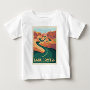 パウエル湖 アリゾナ&ユタ ベビーTシャツ