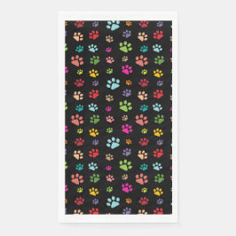 パウカラフルプリントデザインゲストタオルナプキンス