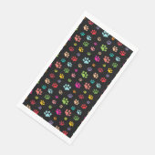 パウカラフルプリントデザインゲストタオルナプキンス (コーナー)