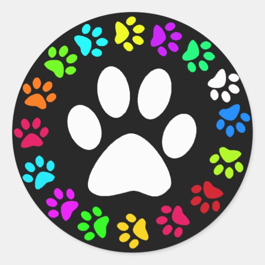 パウカラフルプリント ラウンドシール (正面)