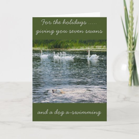 パウズ・アンド・フィーザーズのホリデーカード シーズンカード (正面)