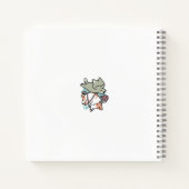パウズ アンド プレイ - かわいい猫のイラスト ノートブック (裏面)