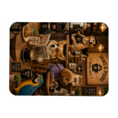パウズ アンド ポアーズ アニマル カフェ マグネット (横)