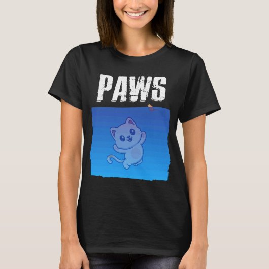 パウズ キャット アンド マウス 猫 Tシャツ (正面)