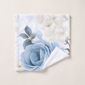 パウダモダンーエレガントブルーネイビー バスタオルセット (ウォッシュタオル)