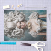 パウダーウィッグのシャーロッテロココデコペフランスのージ 薄葉紙 (クラフト)