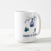 パウダートザピープルスキーリゾート コーヒーマグカップ (正面右)