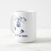 パウダートザピープルスキーリゾート コーヒーマグカップ (正面左)