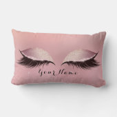 パウダーピンクネームプリンセスラッシュズグリッターメイクアップ ランバークッション (裏面)