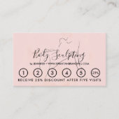 パウダーピンク体彫刻コンタリングスパ 名刺 (正面)