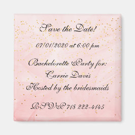 パウダーピンク日付を保存 マグネット