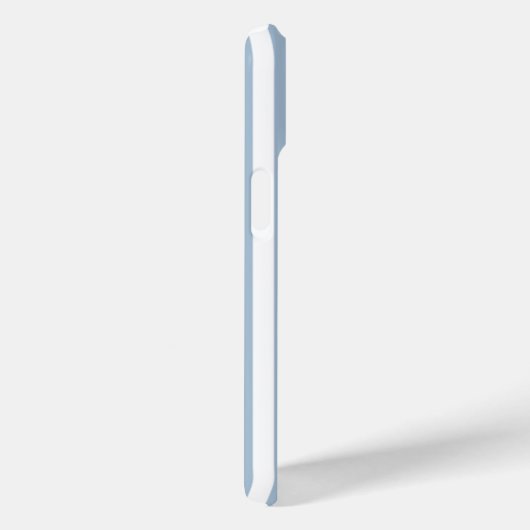 パウダーブルーとホワイトのタイムレスなエレガンスストライプ Case-Mate iPhoneケース (裏面 / 右)