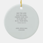 パウダーブルーにバプテスマロザリオ セラミックオーナメント (裏面)