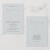 パウダーブルーにバプテスマロザリオ 名刺 (正面/裏面)