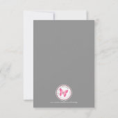 パウダーブルーにバプテスマロザリオ 招待状 (裏面)