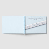 パウダーブルーのシンプルなゲストブック ゲストブック (全面)