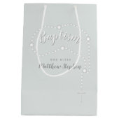 パウダーブルーのバプテスズロザリオ ミディアムペーパーバッグ (裏面)